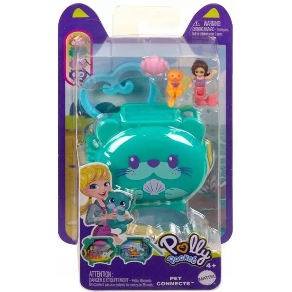 Polly Pocket Pet Connects Mini Giochi Compatti con Animali e Accessori Mattel