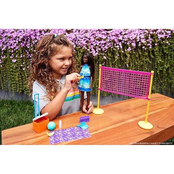 Barbie THE OCEAN Set mit Volleyballnetz und Sportzubehör für Sommerspiele