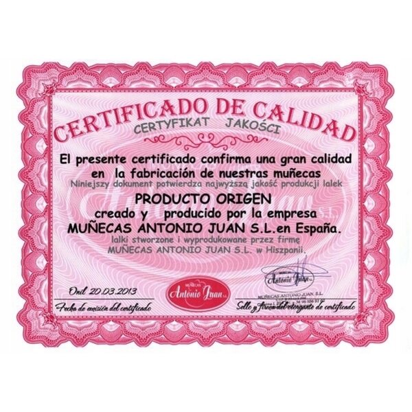 Antonio Juan Bimba Lagrimitas 14155 – Realistische Vinylpuppe 37 cm