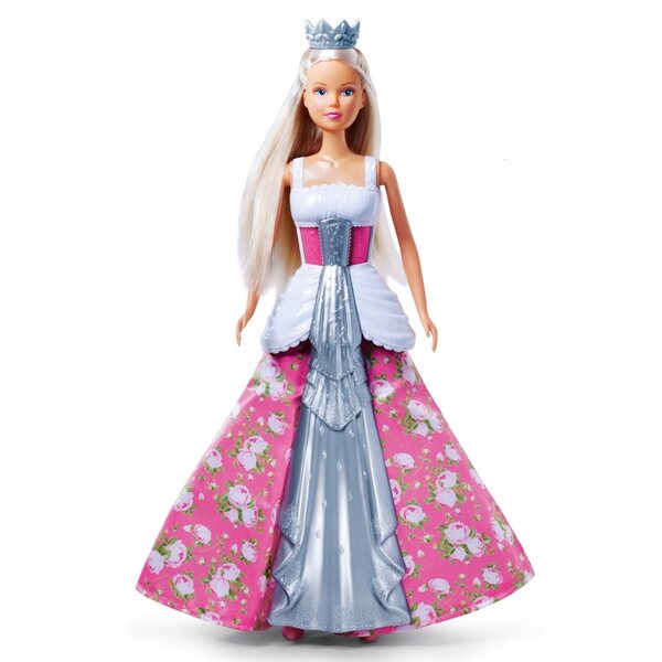Magica bambola Steffi Love Simba 2in1 con vestito da sposa girevole per bambini 3+