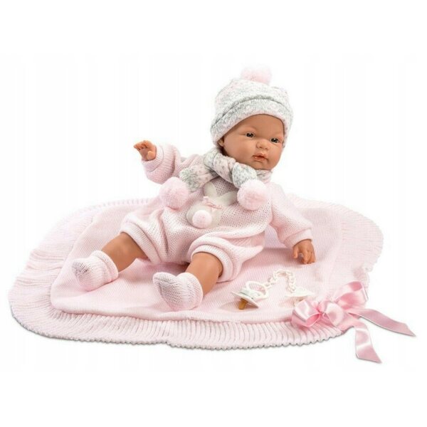 Joelle weinende Puppe 38 cm mit Sauger und Bezug, Llorens Spielzeug