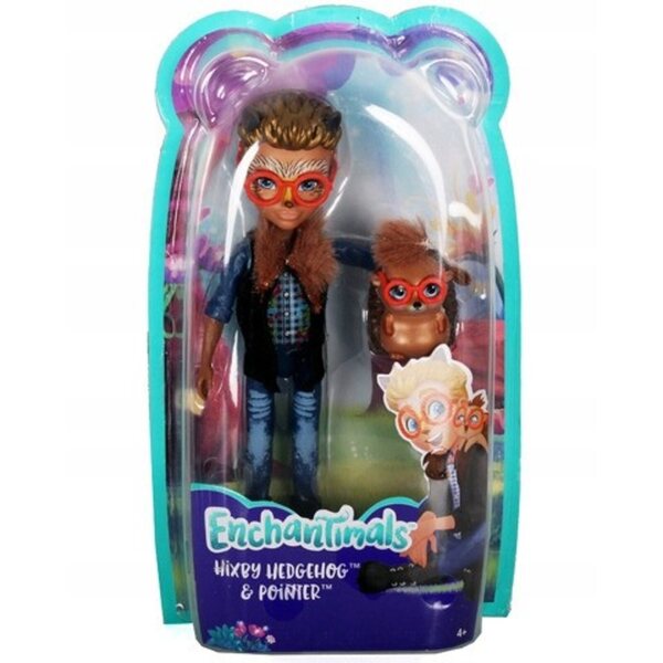 Enchantimals Hixby Igelpuppe mit der Figur eines Igels, ein Spielzeug für Kinder ab 4 Jahren