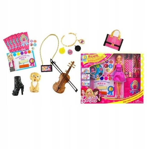 Barbie mit beweglichen Armen und Jeansrock – klassische Puppe für Kinder ab 3 Jahren