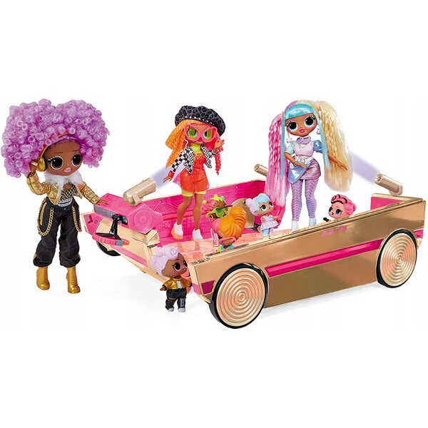 L.O.L. Überraschungs-Auto-Kabriolet-3-in-1-Partykreuzfahrt mit Parkiet und Basen