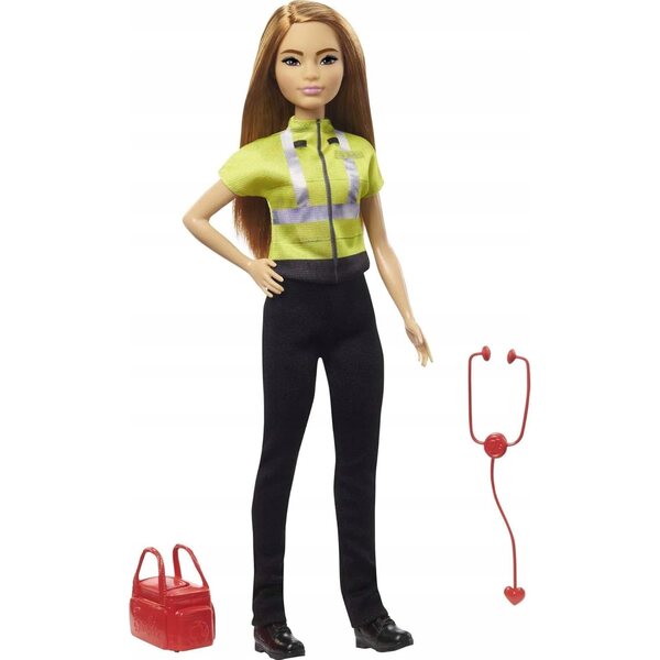 Barbie Sanitäter 30 cm mit pädagogischem Mattel-Puppenzubehör