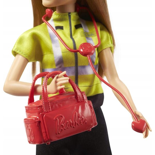 Barbie Sanitäter 30 cm mit pädagogischem Mattel-Puppenzubehör