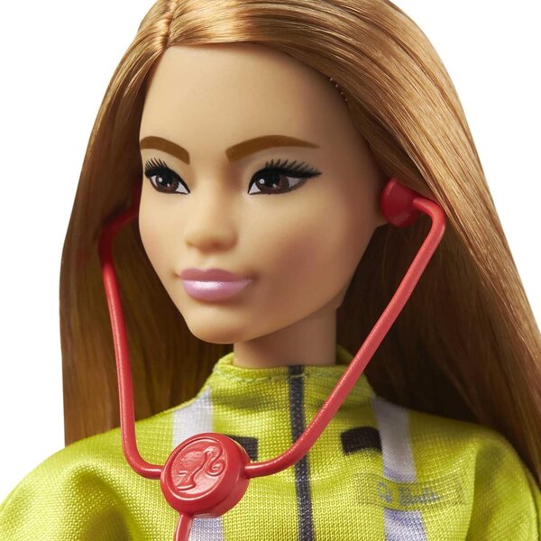 Barbie Sanitäter 30 cm mit pädagogischem Mattel-Puppenzubehör