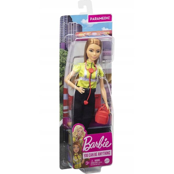 Barbie Sanitäter 30 cm mit pädagogischem Mattel-Puppenzubehör