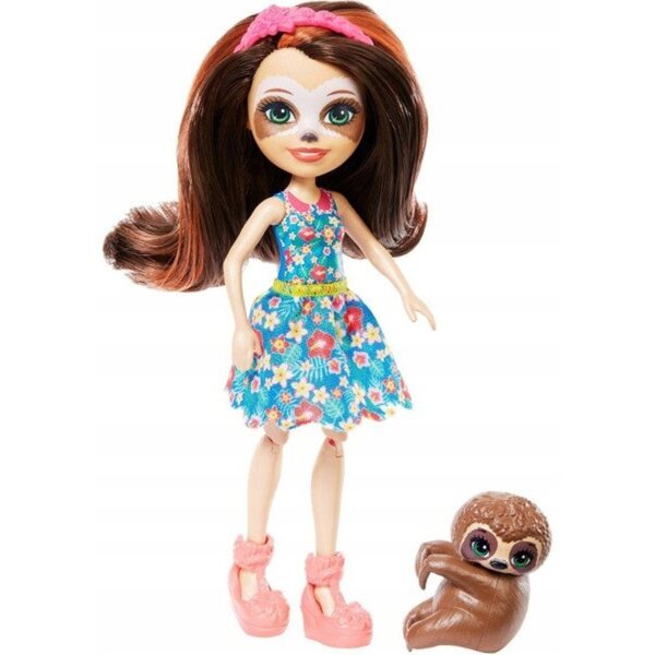 Enchantimals Relaxation Room Faultierpuppe 15 cm mit Mattel-Zubehör