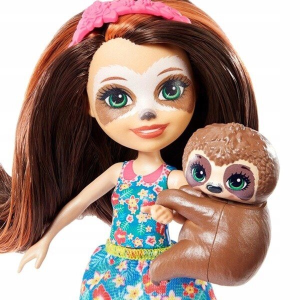 Enchantimals Relaxation Room Faultierpuppe 15 cm mit Mattel-Zubehör
