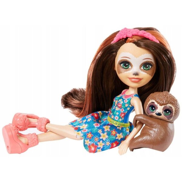 Enchantimals Relaxation Room Faultierpuppe 15 cm mit Mattel-Zubehör