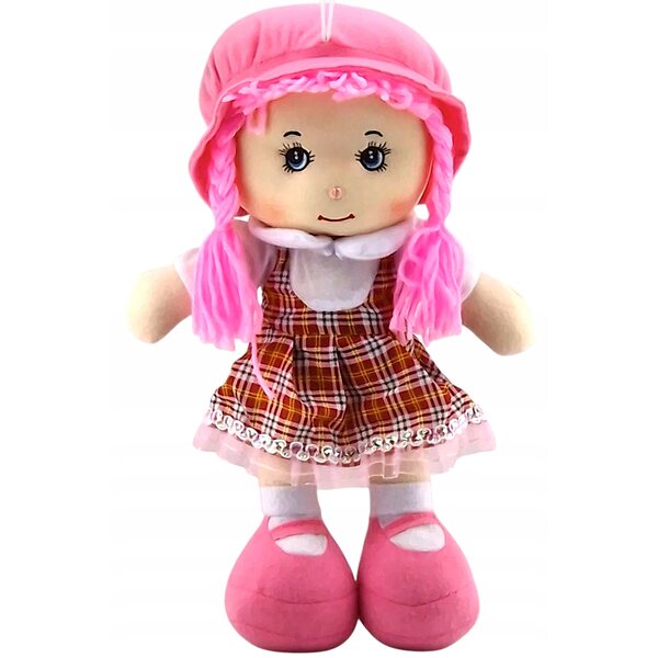Bambola di stoffa parlante e cantane 35 cm certificata CE per bambini 3+