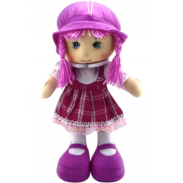Bambola di stoffa parlante e cantane 35 cm certificata CE per bambini 3+