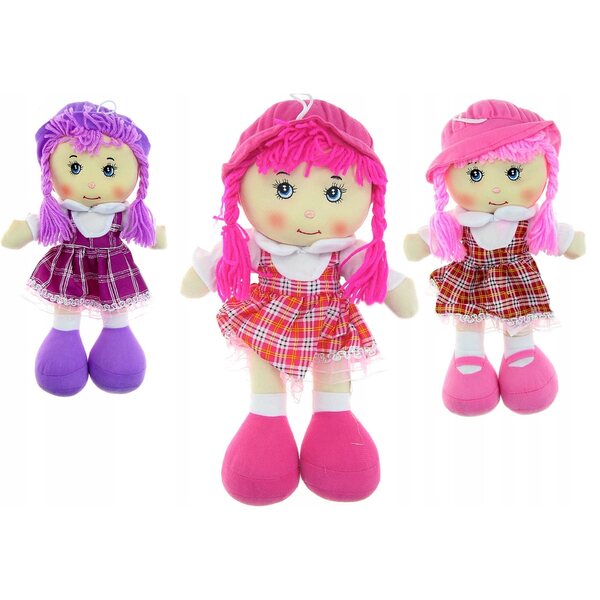 Bambola di stoffa parlante e cantane 35 cm certificata CE per bambini 3+
