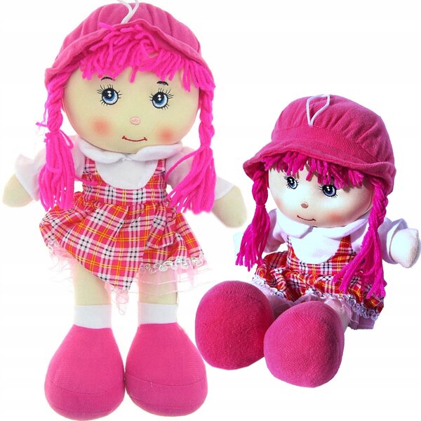 Bambola di stoffa parlante e cantane 35 cm certificata CE per bambini 3+