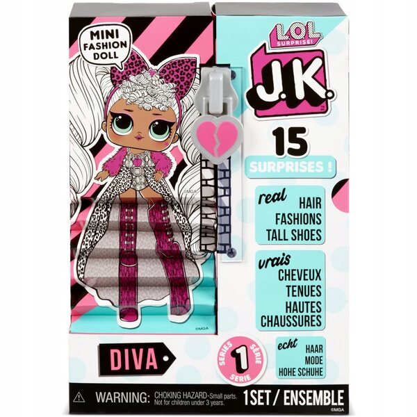 L.O.L. Verrassing! JK Lady Diva - Modepop met 15 verrassingen en hoge schoenen
