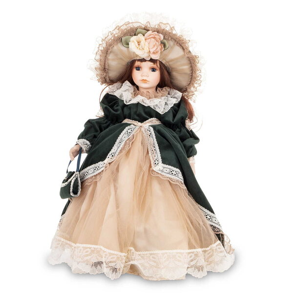 Figurina Porcellana Collezionabile Bambola Decorativa 44x28x33 Artpol