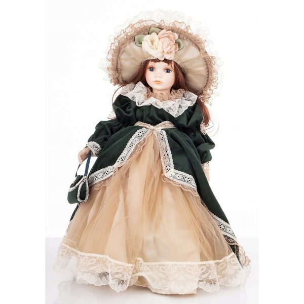 Figurina Porcellana Collezionabile Bambola Decorativa 44x28x33 Artpol