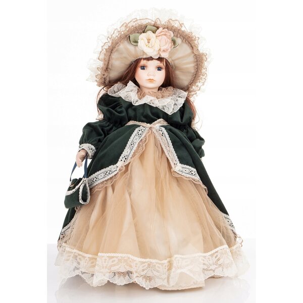 Figurina Porcellana Collezionabile Bambola Decorativa 44x28x33 Artpol