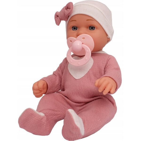 Bambola neonato con occhi di vetro e accessori, altezza 30 cm, marca Artyk