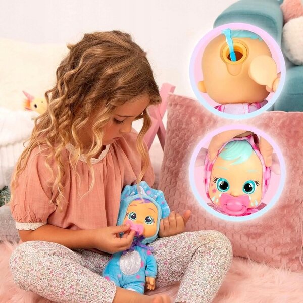 Bambolina 30cm Piangente con Suoni, Morbida e Realistica per Bambini 3+