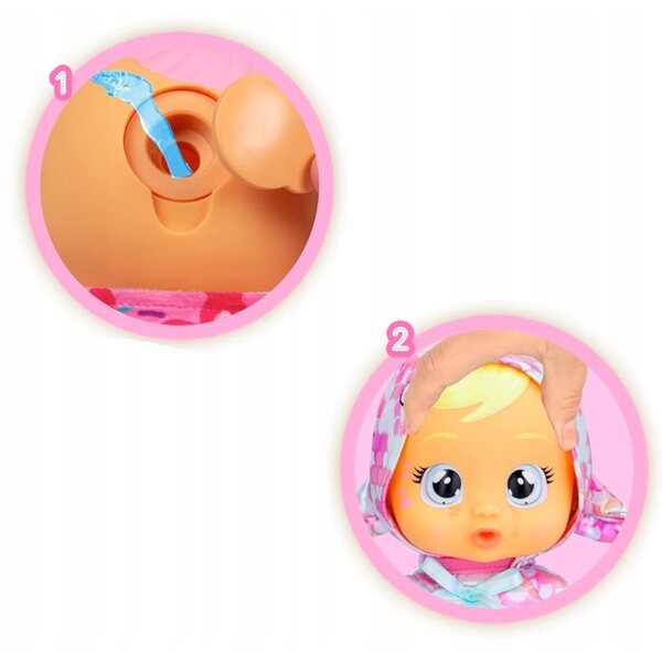 Bambolina 30cm Piangente con Suoni, Morbida e Realistica per Bambini 3+