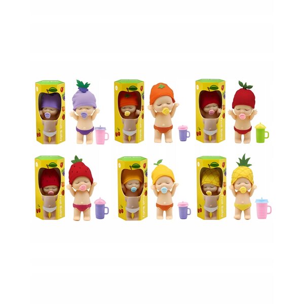 Bambolina Mini Fruit Baby con Cappelletto Fruttato per Bambini