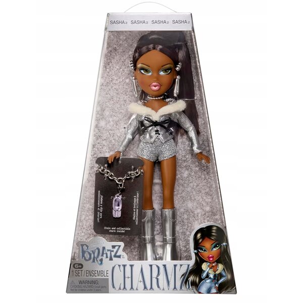 Bratz Charmz Sasha – Modepuppe mit Sammelarmband für Kinder ab 6 Jahren