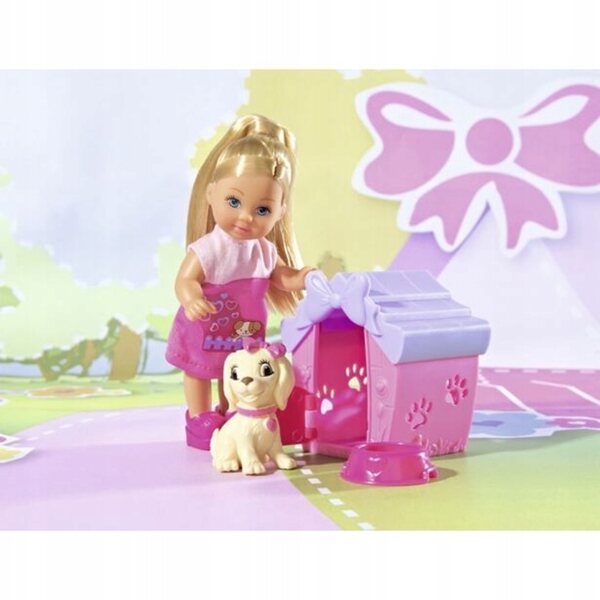 Evi con casa per cane Steffi e Evi bambola 12 cm gioco interattivo per bambini