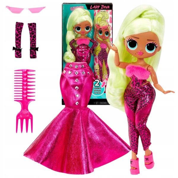LOL Surprise OMG Lady Diva Modepuppe mit 2 Outfits und Modeaccessoires