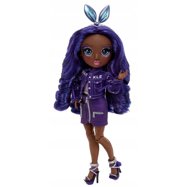 Laletta Rainbow High Krystal Bailey Violet Serie 2 mit Modeaccessoires
