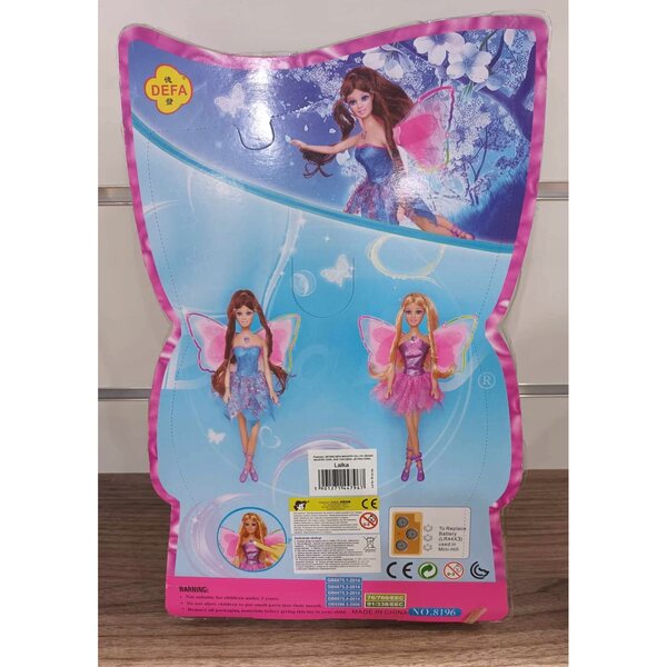 Bambola Elfo Defa Lucy 38 cm con Ali Luminose per Bambini 3+