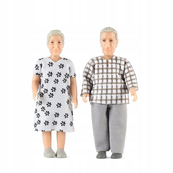 Bambole dei nonni di Jamie per la casa delle bambole: un set di personaggi realistici di Lundby