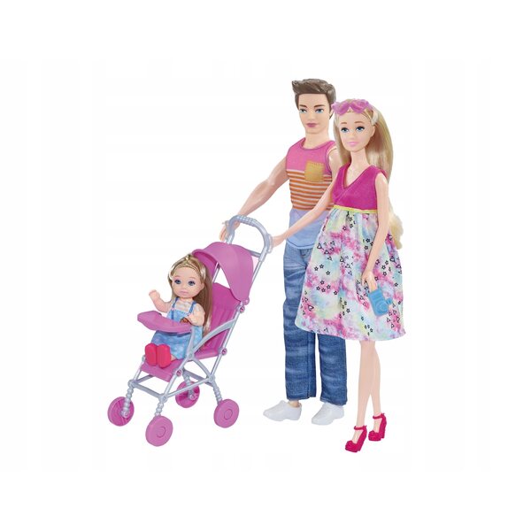 Ciążowa lalka z rodziną 30 cm