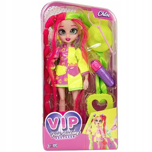 Bambola Chloe della VIP Pets Hair Academy con capelli lunghi e colorati da acconciare
