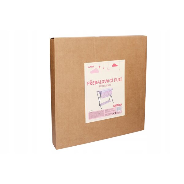 Przewijak compatto 46x26x49 cm per facile cambio pannolino, adatto bimbi 3+ anni