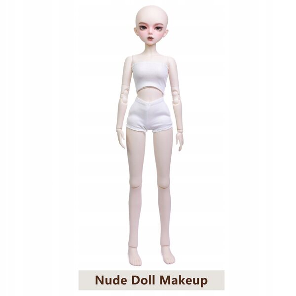 56 cm große 1/3-BJD-Puppe mit handgemachtem Make-up, Kleidung und Hut inklusive