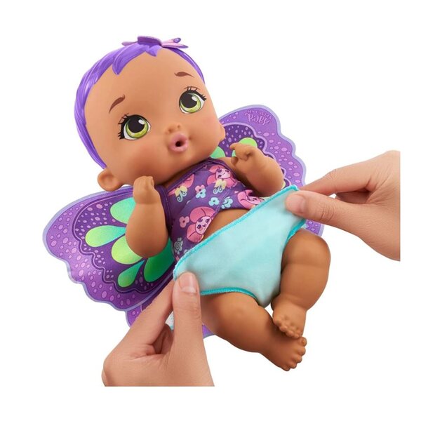 Mattel My Garden Baby Bobasek-Motylek con ali morbide e accessori per bimbi 2+