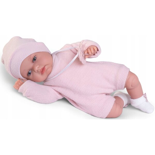 Baby Toneta Antonio Juan bambola 70357 - Bambola balbettante spagnola con marsupio