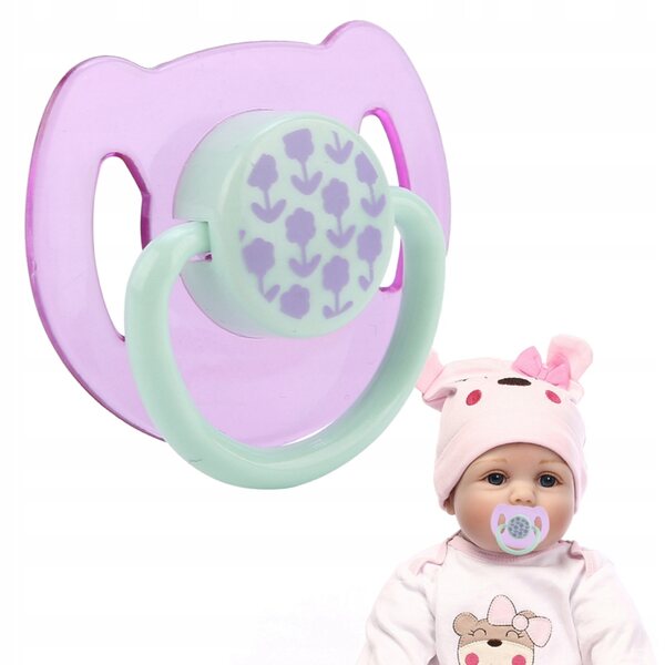 Magnetisch speenspeeltje voor herboren babypoppen paars