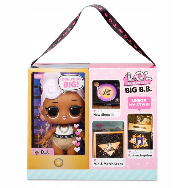 L.O.L. Überraschung Big Doll Big Baby D.J. mit Accessoires und Kleidung