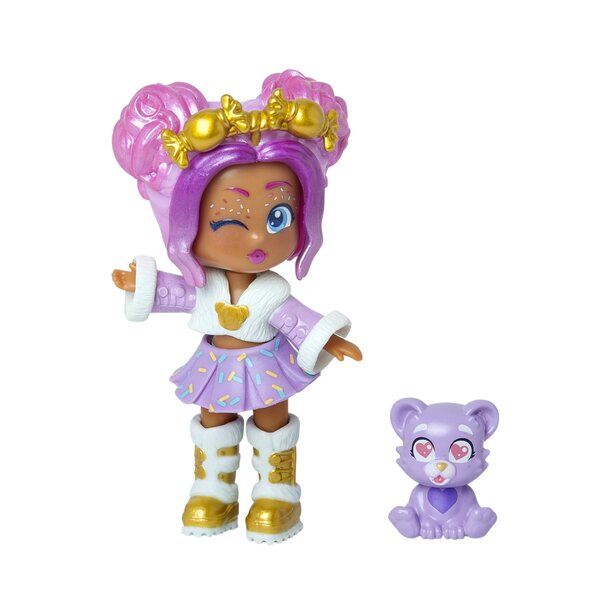 KookyLoos Pets Party Lucy: bambola emozioni 3 espressioni 3in1 con animale