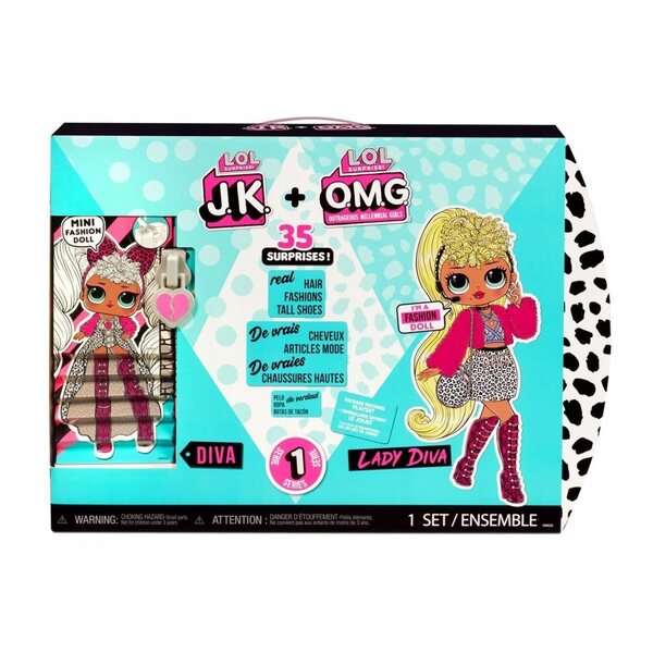 LOL Surprise Set 2 JK Diva en OMG Lady Diva poppen met meer dan 35 verrassingen