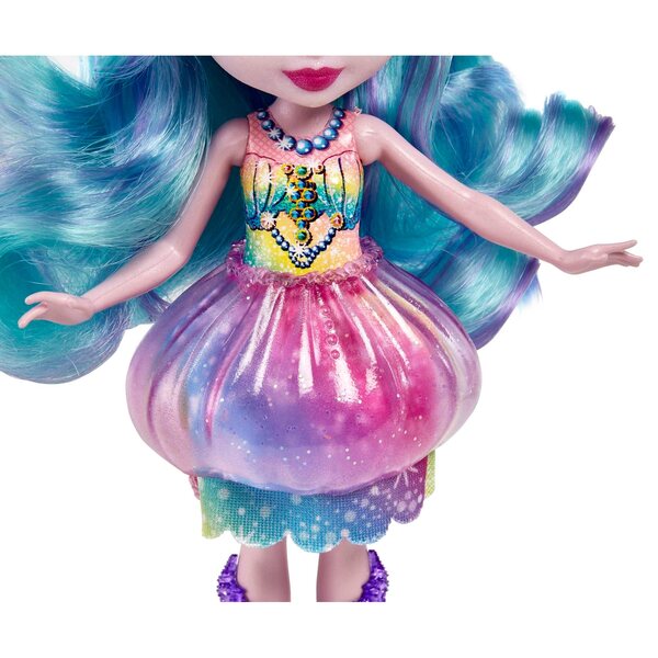 Enchantimals Royal Ocean Kingdom Jellyfish Stingley – Puppe mit Haustier 15 cm