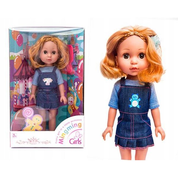 Bambola Madzia Mingming Girls 34 cm con pettine - perfetta per bambini dai 3 anni in su