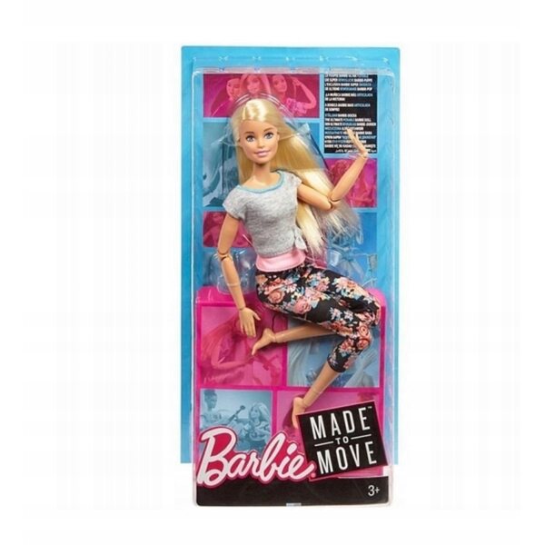 Barbie Made To Move 32 cm große Puppe mit 22 Artikulationspunkten und moderner Kleidung