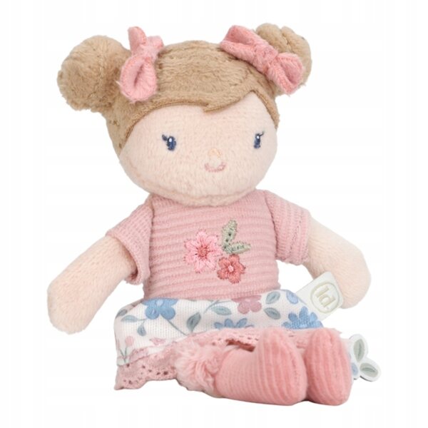 Little Dutch Doll Rosa 10 cm – Morbida bambola con vestito a fiori per bimbi piccoli