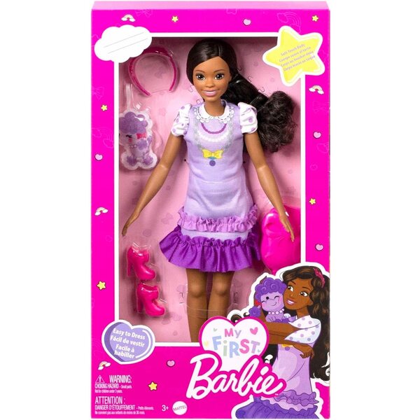 Barbie Brooklyn Meine erste Puppe 34 cm mit Zubehör für Kinder ab 3 Jahren