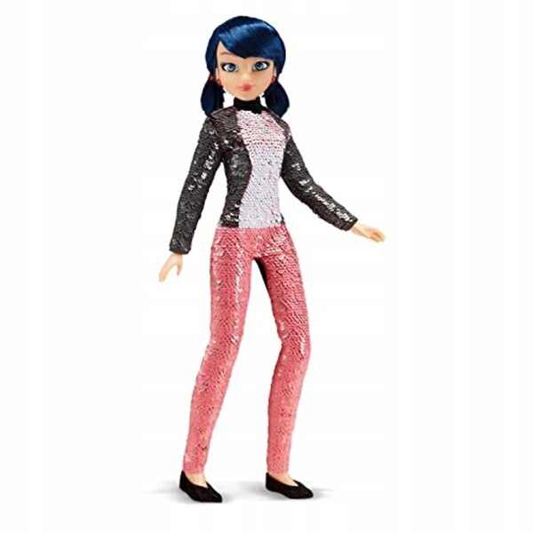 Bambola Miraculous Marinette 26 cm con costume di paillettes Ladybug