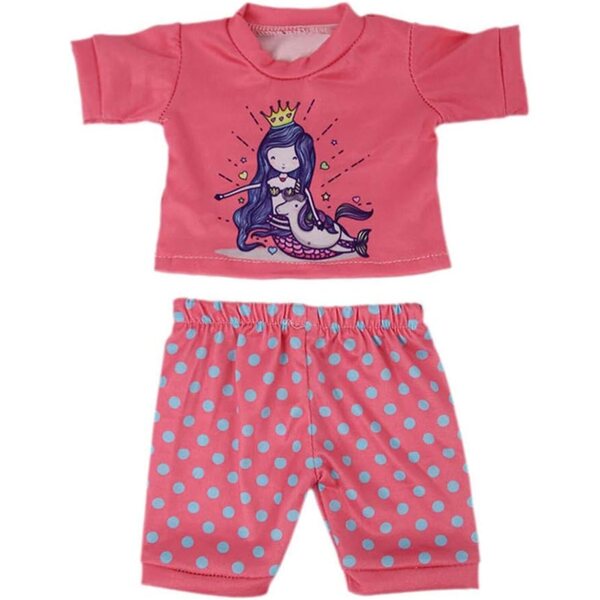 Kleidung für American Dolls 18" – 2-teiliges Set mit T-Shirt und Hose mit Animal-Print